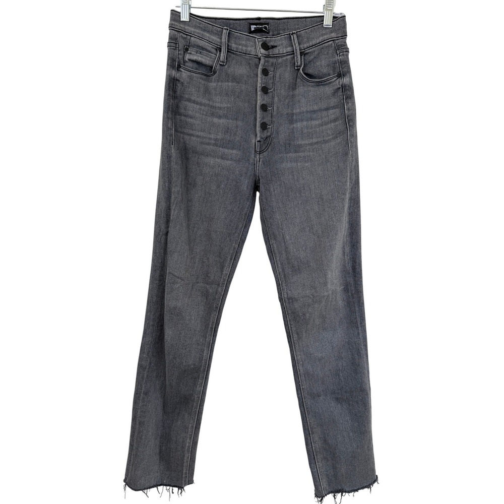 Mother THE PIXIE DAZZLER ANKLE FRAY Jeans Women 27 DIGGING UP DIRT Button Fly - Picture 2 of 12